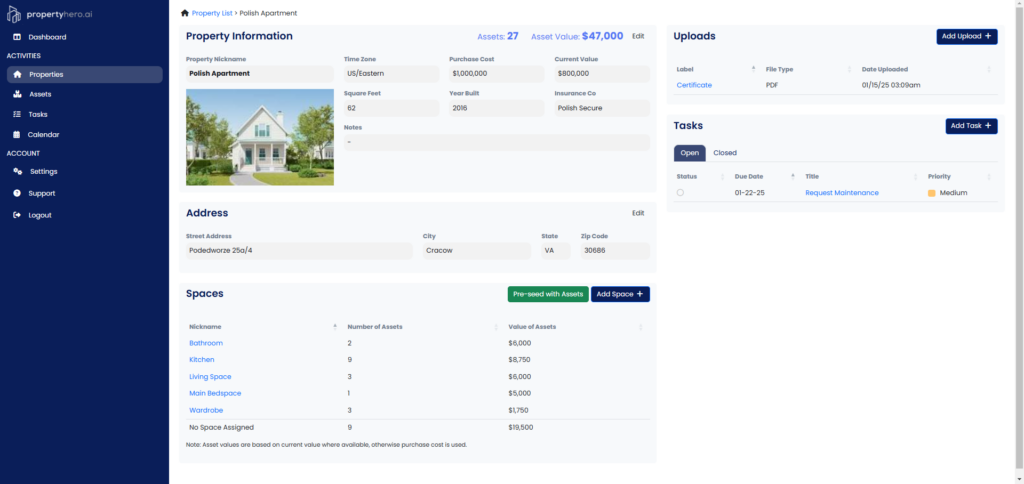 Property Hero Property Information